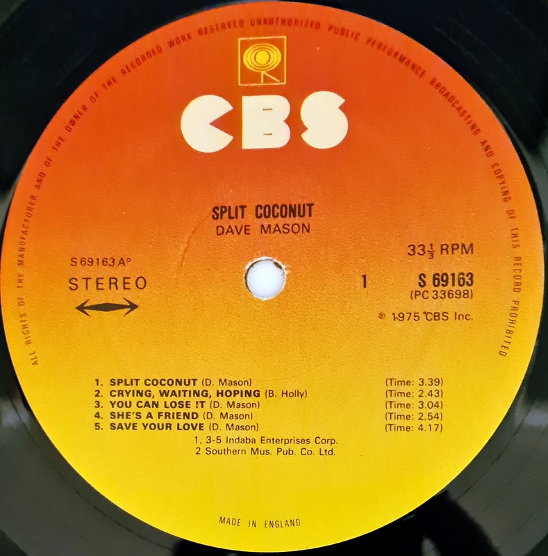 Dave Mason - Split Coconut - Image 3
