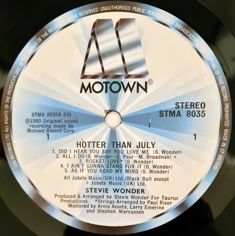 Stevie Wonder - Hotter Than July - Image 3