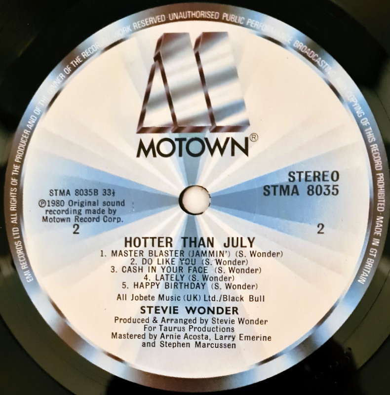 Stevie Wonder - Hotter Than July - Image 4