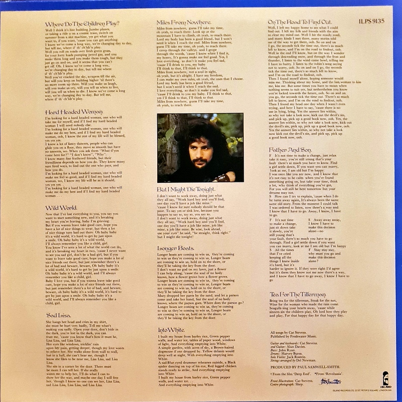 Cat Stevens - Tea For The Tillerman - Image 2