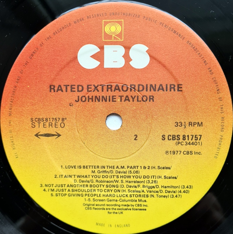 Johnnie Taylor - Rated Extraordinary - Image 4