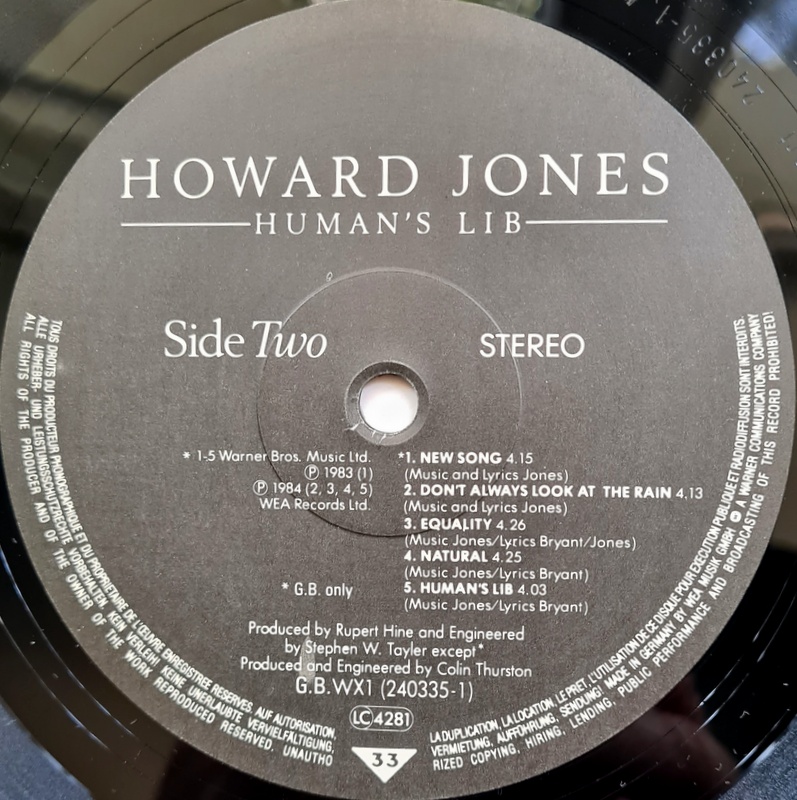Howard Jones - Human's Lib - Image 4