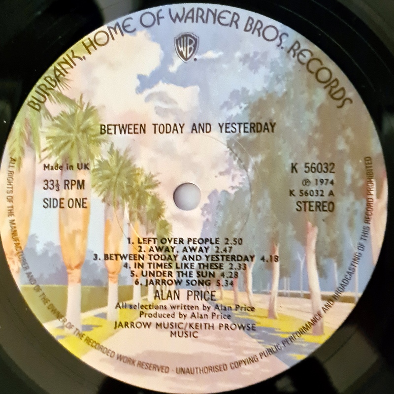 Alan Price - Between Today and Yesterday - Image 3