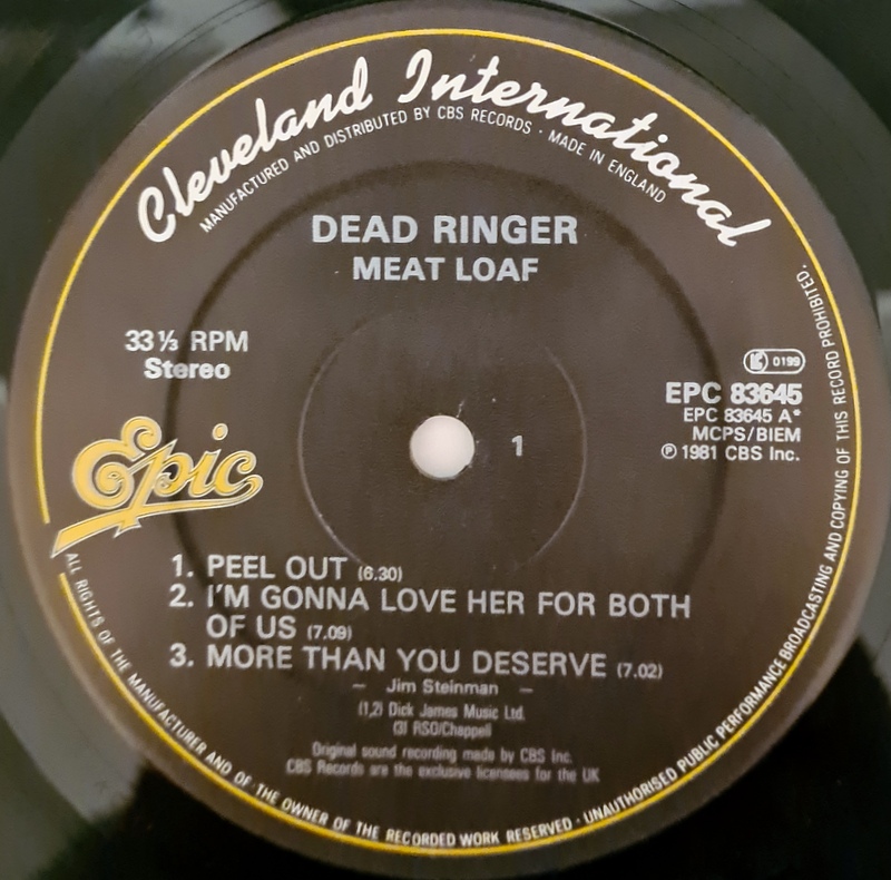 Meat Loaf - Dead Ringer - Image 3