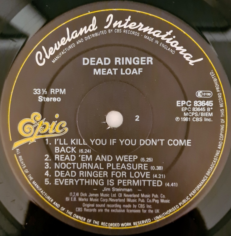 Meat Loaf - Dead Ringer - Image 4