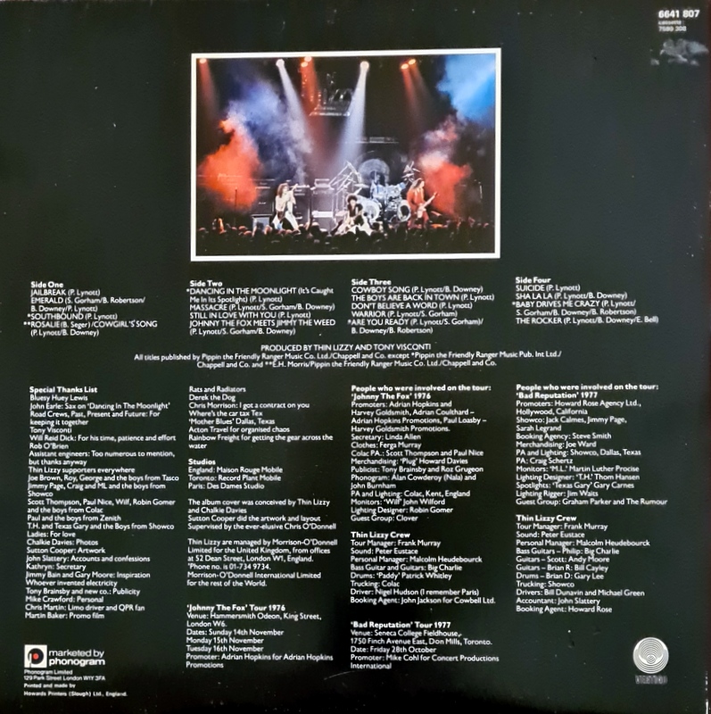 Thin Lizzy - Live and Dangerous - Image 2