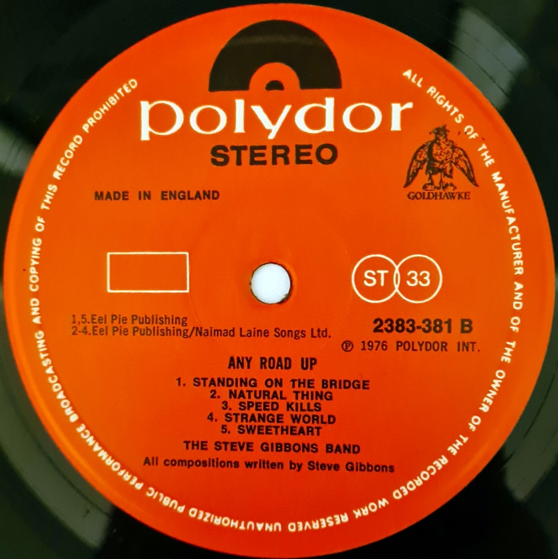 Steve Gibbons Band - Any Road Up - Image 4